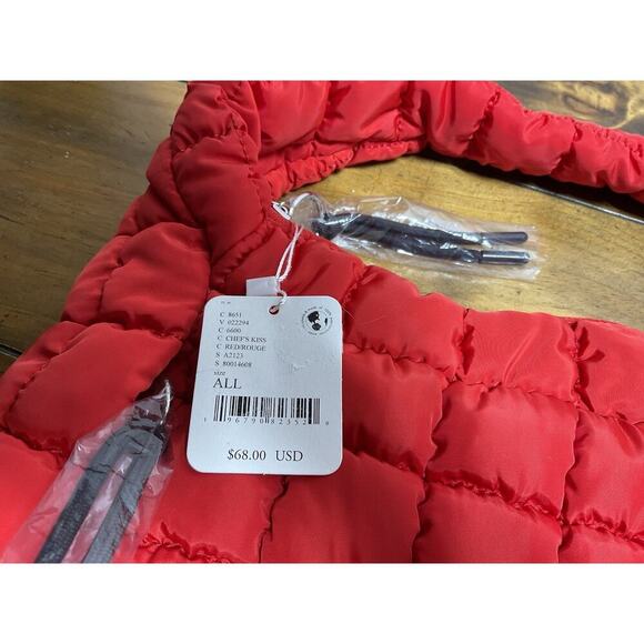 Free People Movement Quilted Carryall Bag Purse in Chef’s Kiss Red NWT - Picture 4 of 13
